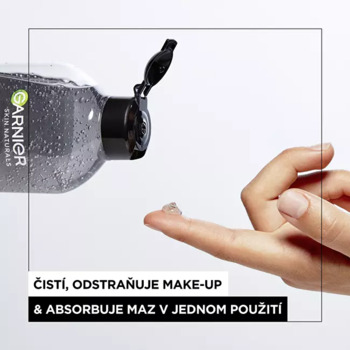 Skin Naturals Micellar Purifying Jelly Water - Micelárna voda s aktívnym uhlím proti čiernym bodkám
